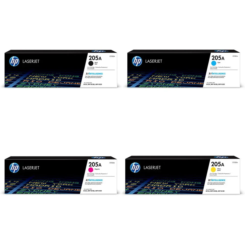 HP 205A Toner Cartridges for HP Colour LaserJet Pro M180, M181 and M154 - eBuy UAE